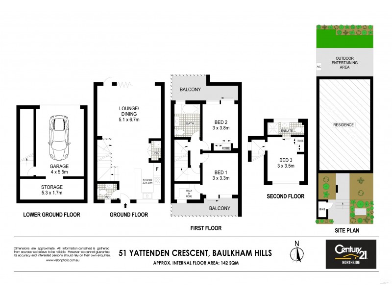51 Yattenden Cres, Baulkham Hills NSW 2153 Floorplan