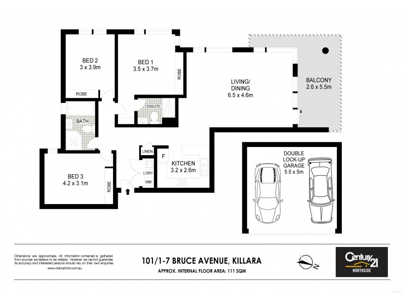 101/7 Bruce Avenue, Killara NSW 2071 Floorplan