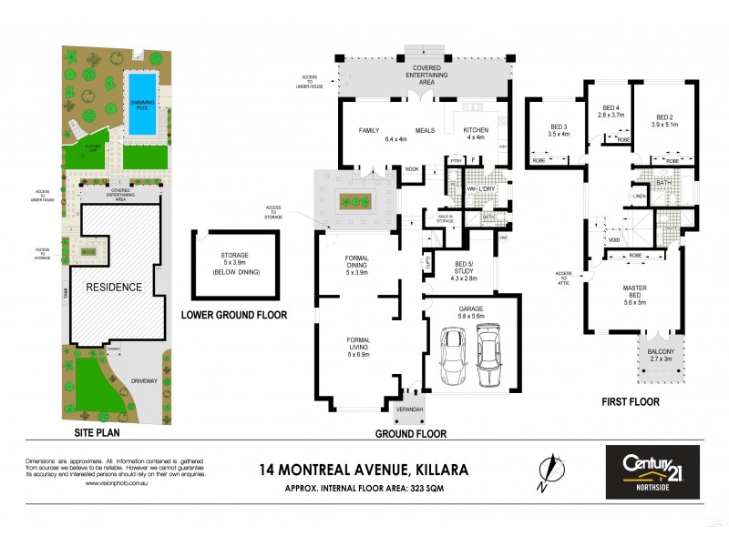 14 Montreal Ave, Killara NSW 2071 Floorplan