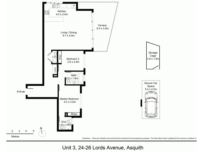 3/24-26 Lords Avenue, Asquith NSW 2077 Floorplan