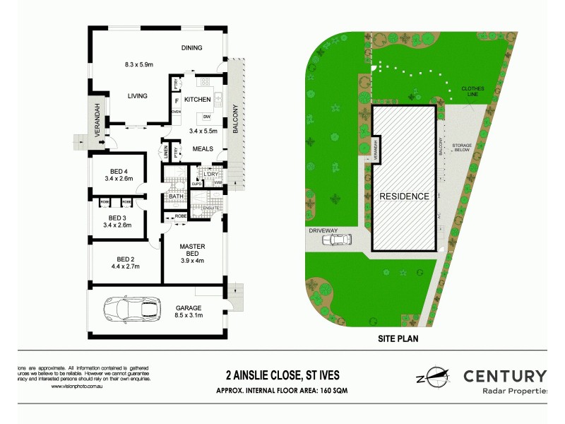 2 Ainslie Cl, St Ives Chase NSW 2075 Floorplan