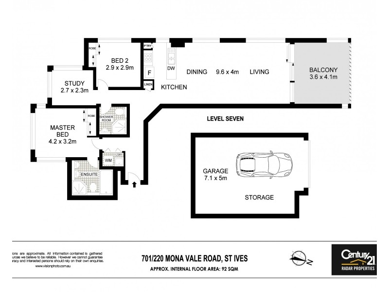 701/220-222 Mona Vale Road, St Ives NSW 2075 Floorplan