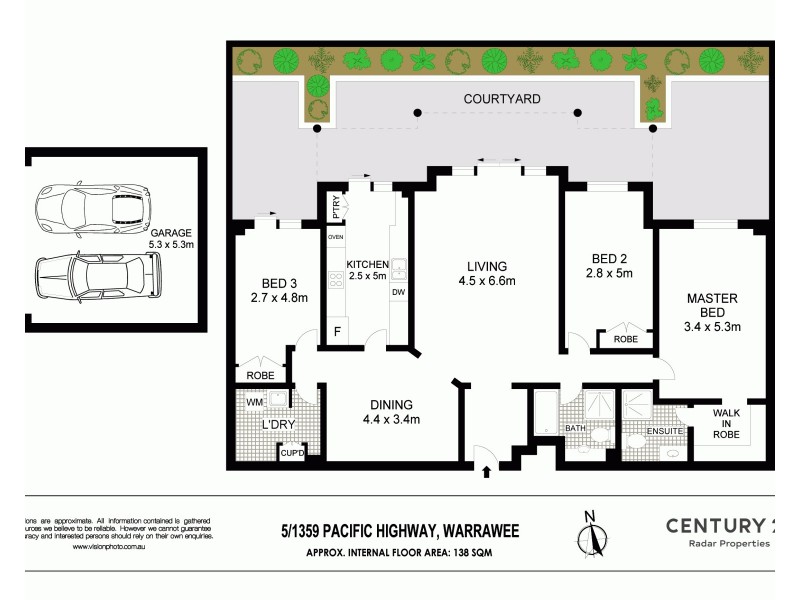 5/1359  Pacific Highway, Warrawee NSW 2074 Floorplan