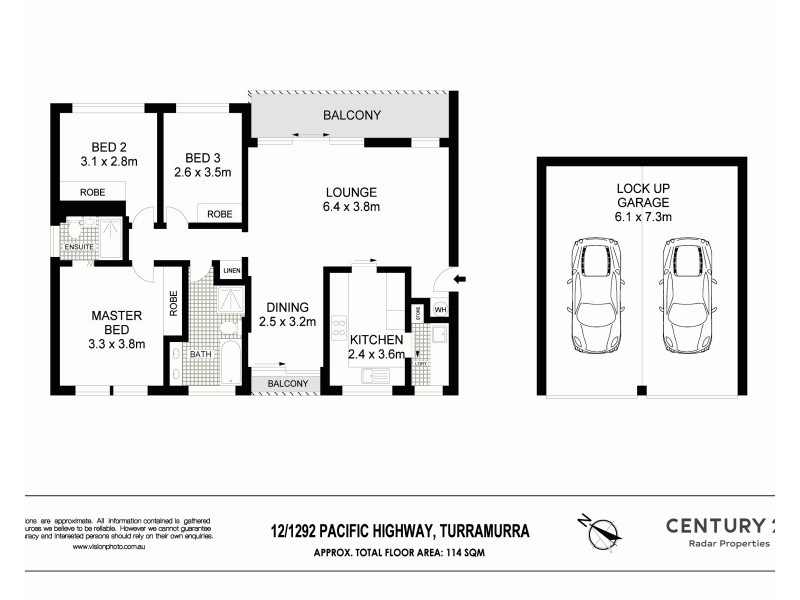 12/1292 Pacific Hwy, Turramurra NSW 2074 Floorplan