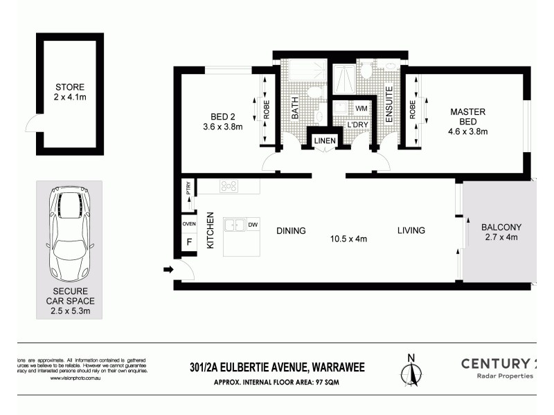 301/2A Eulbertie Avenue, Warrawee NSW 2074 Floorplan