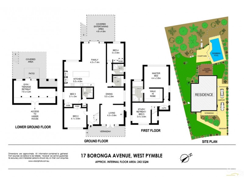 17 Boronga Ave, West Pymble NSW 2073 Floorplan