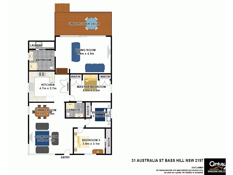 31 Australia Street, Bass Hill NSW 2197 Floorplan
