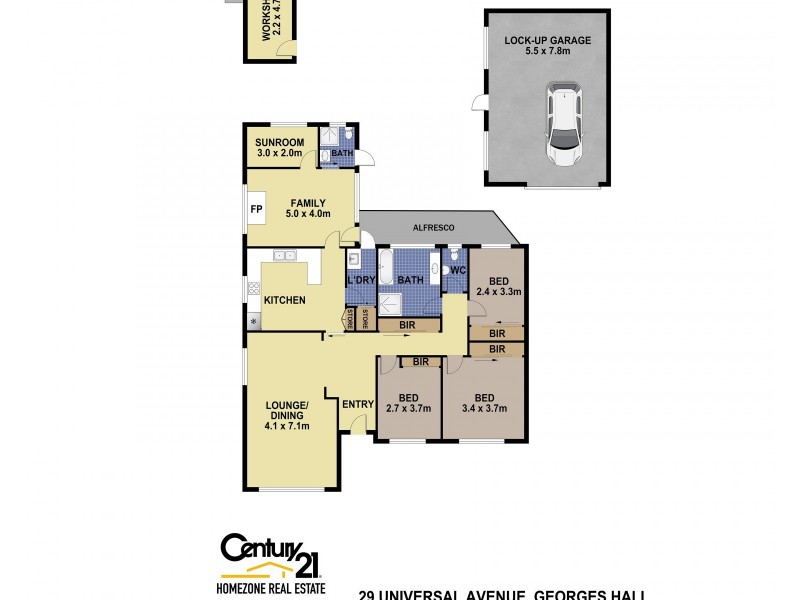 29 Universal Avenue, Georges Hall NSW 2198 Floorplan