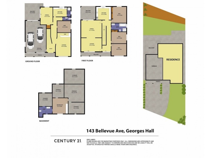 143 Bellevue Avenue, Georges Hall NSW 2198 Floorplan