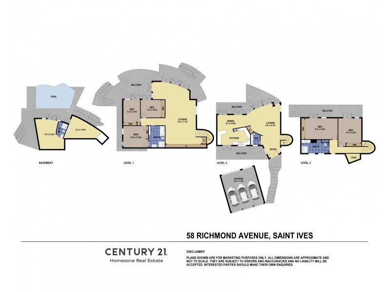 58 Richmond Avenue, St Ives NSW 2075 Floorplan
