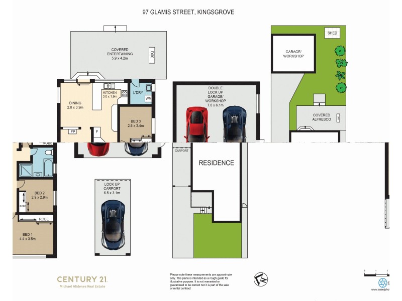 97 Glamis Street, Kingsgrove NSW 2208 Floorplan