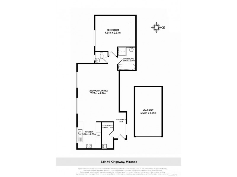 63/474 Kingsway, Miranda NSW 2228 Floorplan