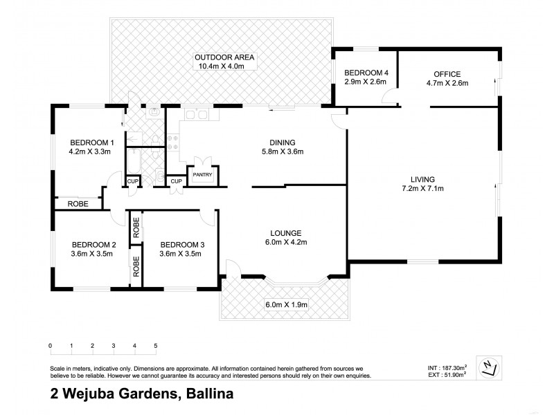 2  Wejuba Gardens, Ballina NSW 2478 Floorplan