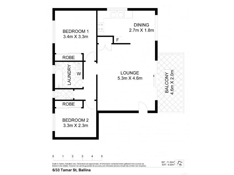 6/33  Tamar Street, Ballina NSW 2478 Floorplan