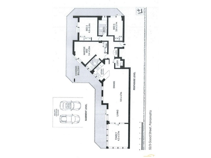 52/3 Good Street, Parramatta NSW 2150 Floorplan