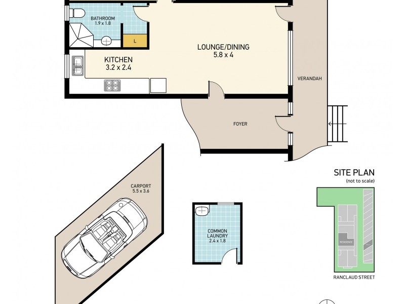 3/21 Ranclaud Street, Merewether NSW 2291 Floorplan
