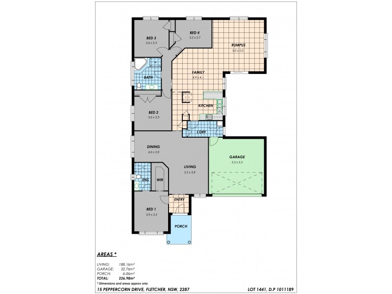 15 Peppercorn Crescent, Fletcher NSW 2287 Floorplan