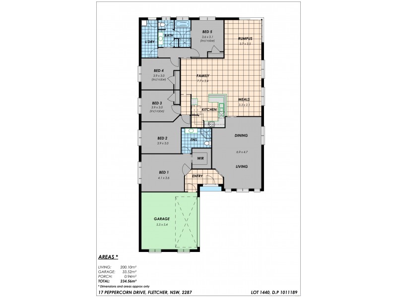 17 Peppercorn Crescent, Fletcher NSW 2287 Floorplan