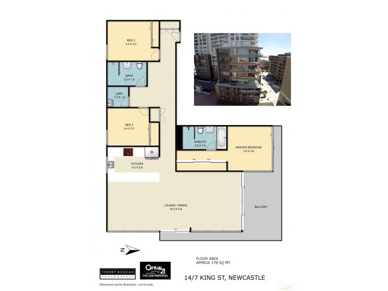 14/7 King Street, Newcastle NSW 2300 Floorplan