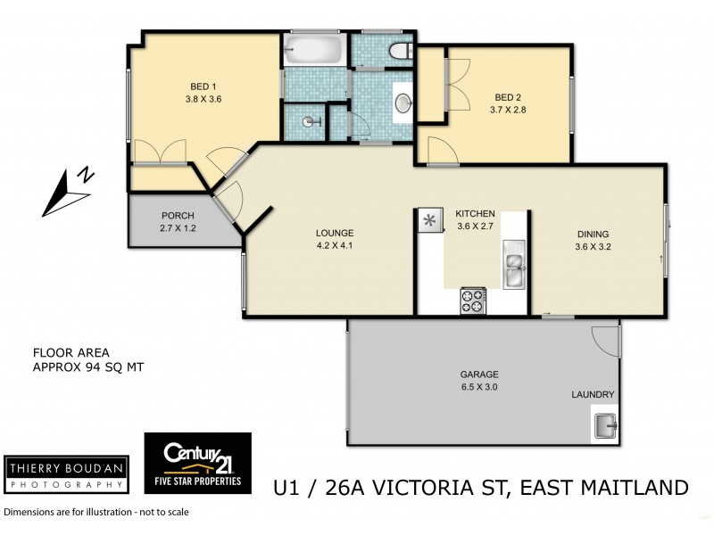2/26A Victoria Street, East Maitland NSW 2323 Floorplan