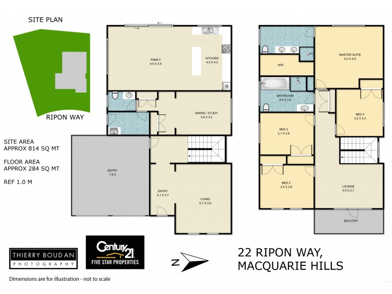 22 Ripon Way, Macquarie Hills NSW 2285 Floorplan