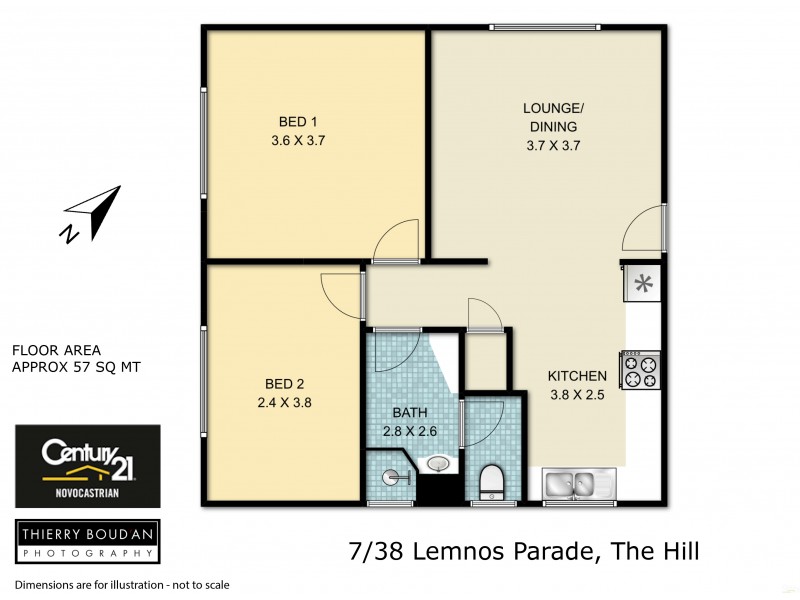 7/38 Lemnos Parade, The Hill NSW 2300 Floorplan