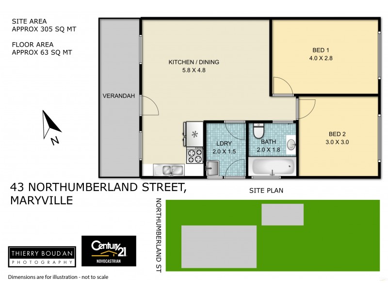 43 Northumberland Street, Maryville NSW 2293 Floorplan