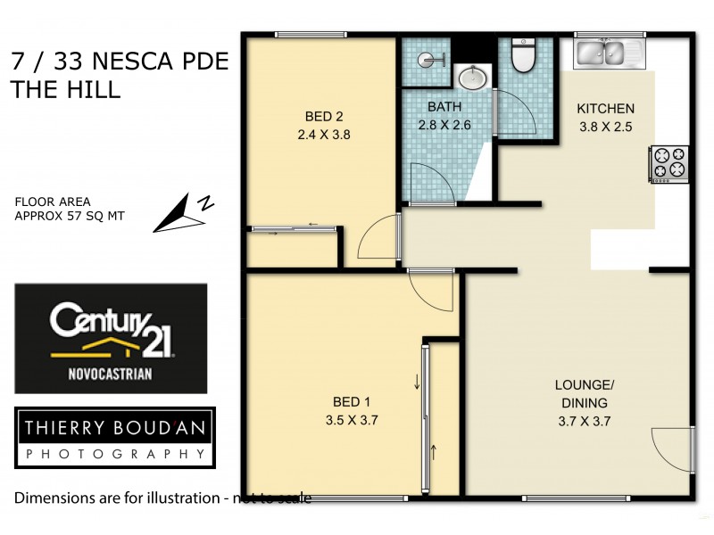 7/33 Nesca Parade, The Hill NSW 2300 Floorplan