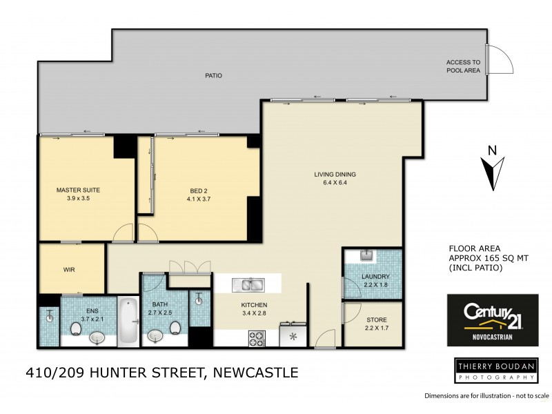 410/209 Hunter Street, Newcastle NSW 2300 Floorplan