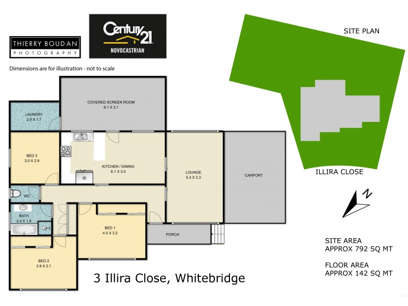 3 Illira Close, Whitebridge NSW 2290 Floorplan