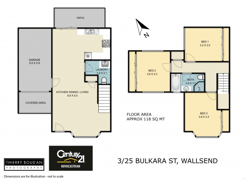 3/25 Bulkara Street, Wallsend NSW 2287 Floorplan