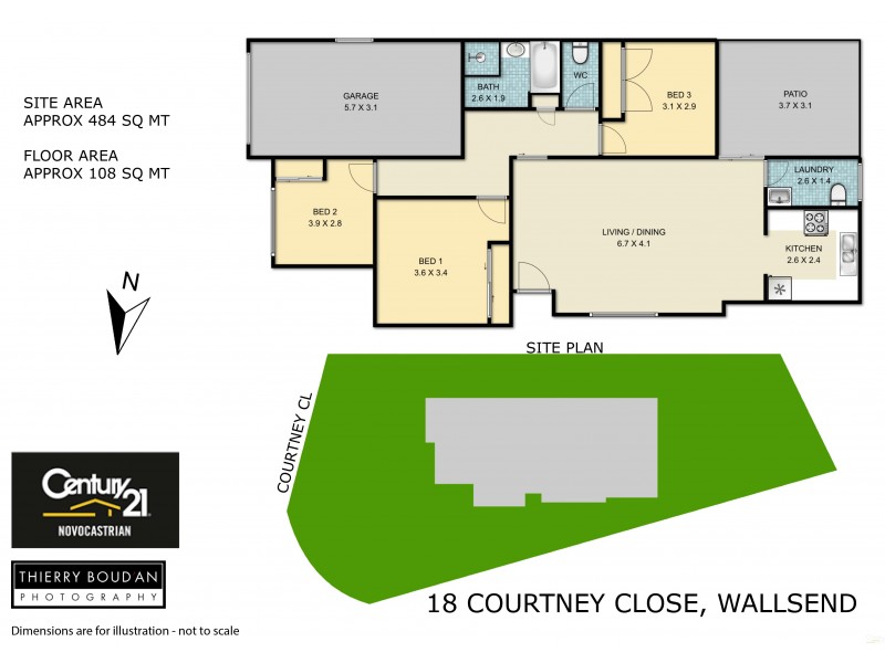 18 Courtney Close, Wallsend NSW 2287 Floorplan