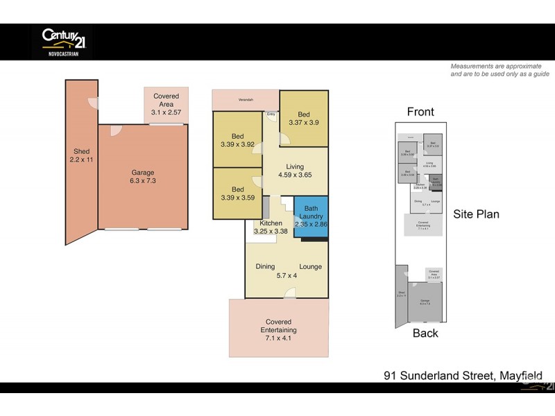 91 Sunderland Street, Mayfield NSW 2304 Floorplan