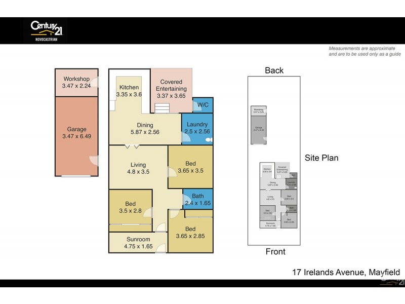 17 Irelands Avenue, Mayfield NSW 2304 Floorplan