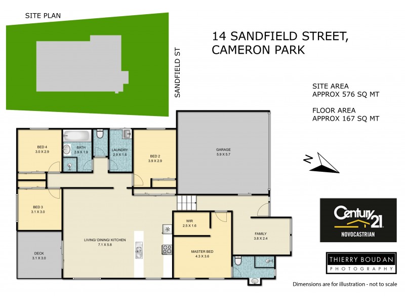 14 Sandfield Street, Cameron Park NSW 2285 Floorplan
