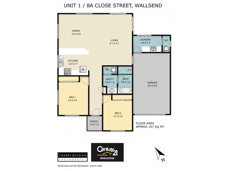 1/8a Close Street, Wallsend NSW 2287 Floorplan