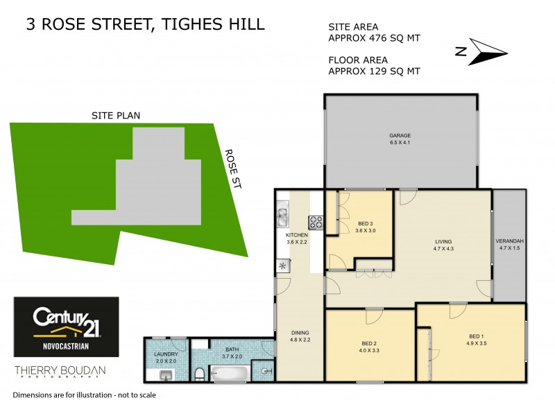 3 Rose Street, Tighes Hill NSW 2297 Floorplan