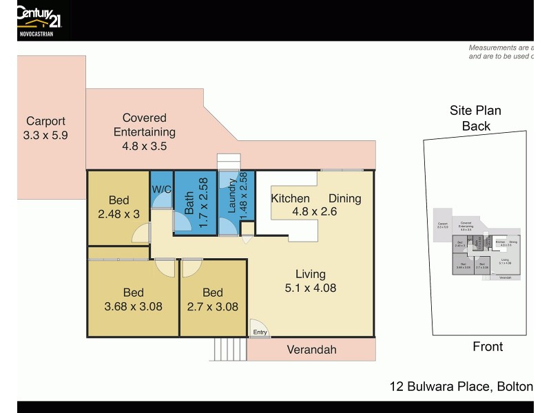 12 Bulwara Place, Bolton Point NSW 2283 Floorplan