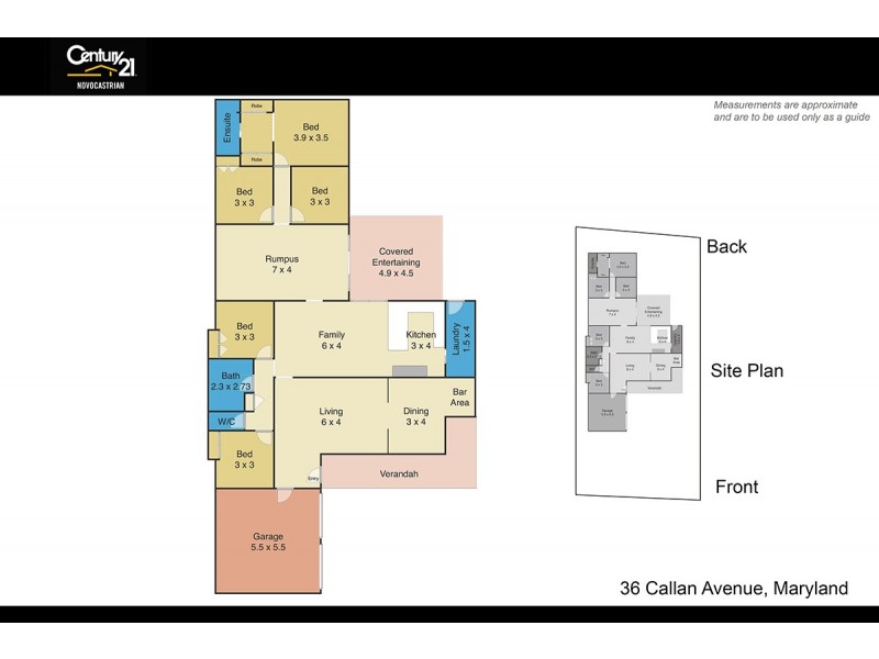 36 Callan Avenue, Maryland NSW 2287 Floorplan