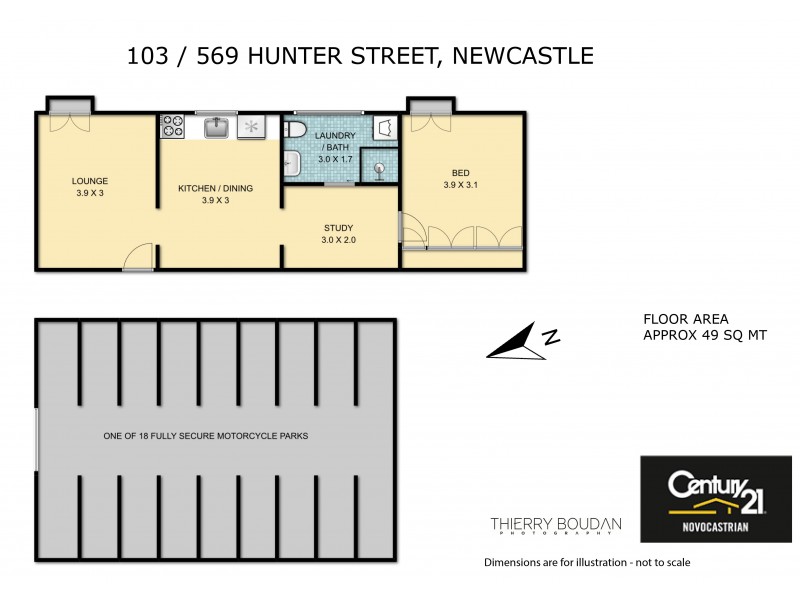 103/569 Hunter Street, Newcastle NSW 2300 Floorplan