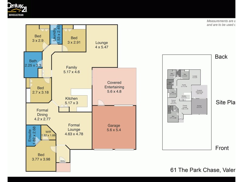 61 The Park Chase, Valentine NSW 2280 Floorplan