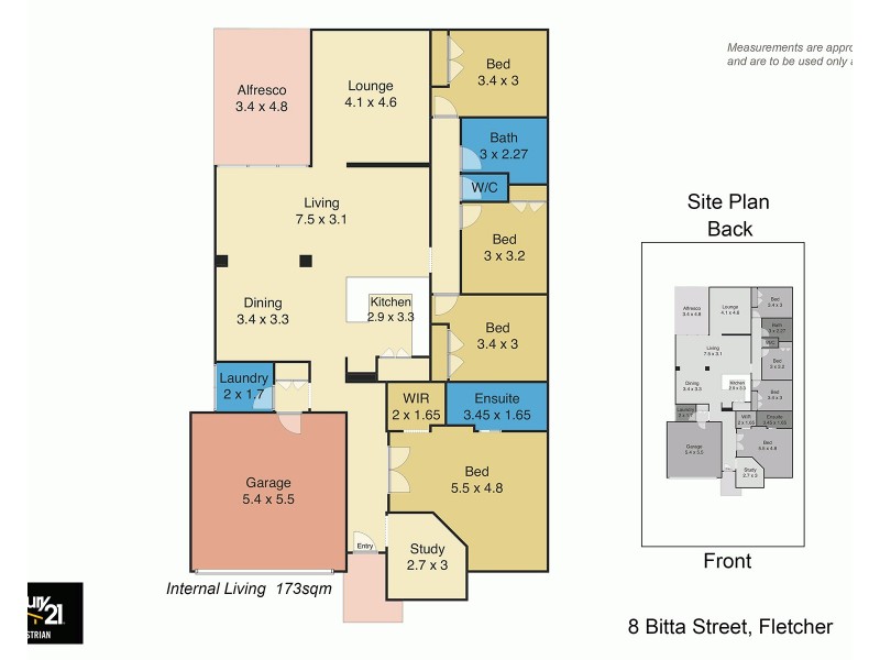 8 Bitta Street, Fletcher NSW 2287 Floorplan
