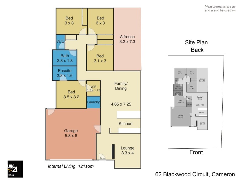 62 Blackwood Circuit, Cameron Park NSW 2285 Floorplan