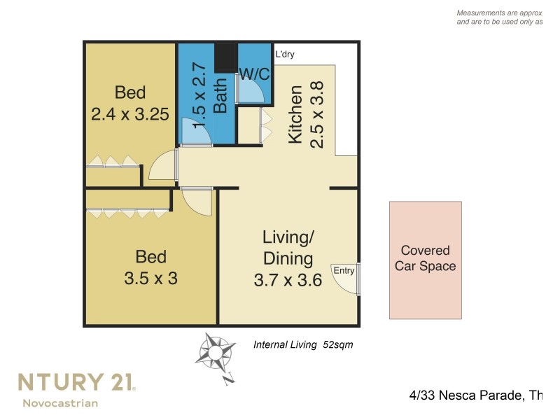 4/33 Nesca Parade, The Hill NSW 2300 Floorplan