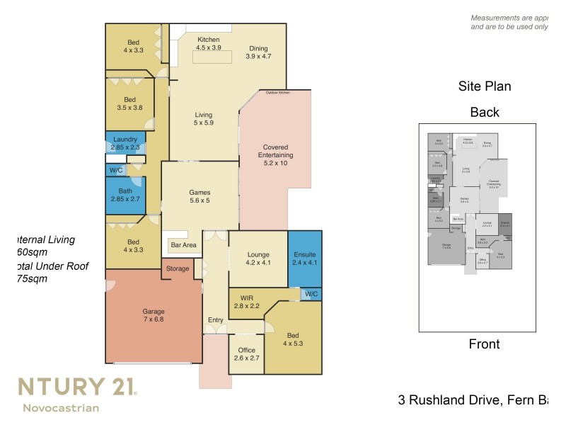 3 Rushland Drive, Fern Bay NSW 2295 Floorplan