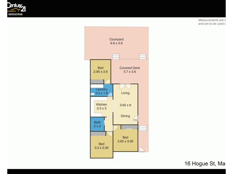 16 Hogue Street, Maryville NSW 2293 Floorplan