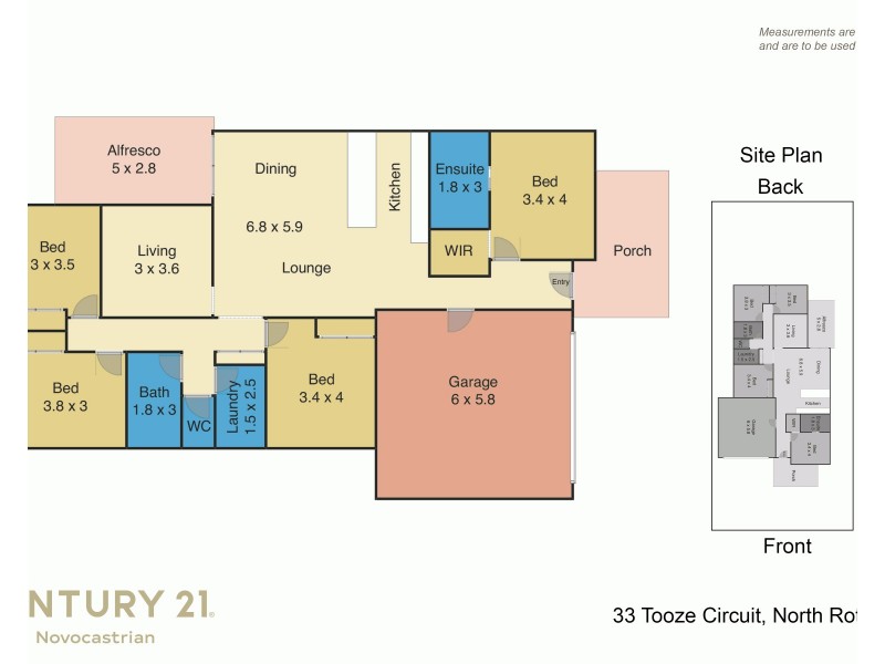 33 Tooze Circuit, North Rothbury NSW 2335 Floorplan