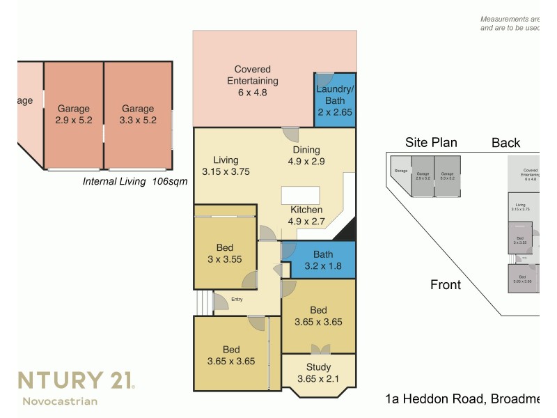 1A Heddon Road, Broadmeadow NSW 2292 Floorplan