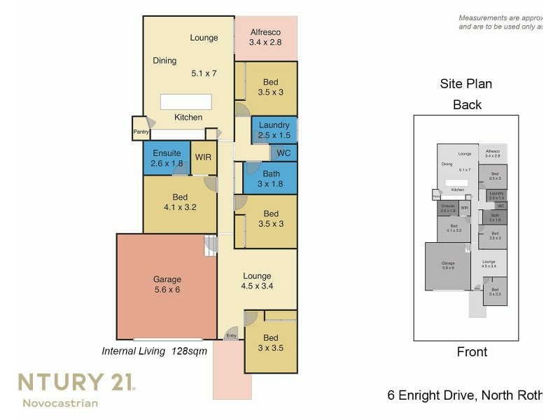 6 Enright Drive, North Rothbury NSW 2335 Floorplan