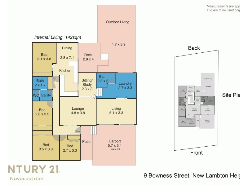 9 Bowness Street, New Lambton Heights NSW 2305 Floorplan